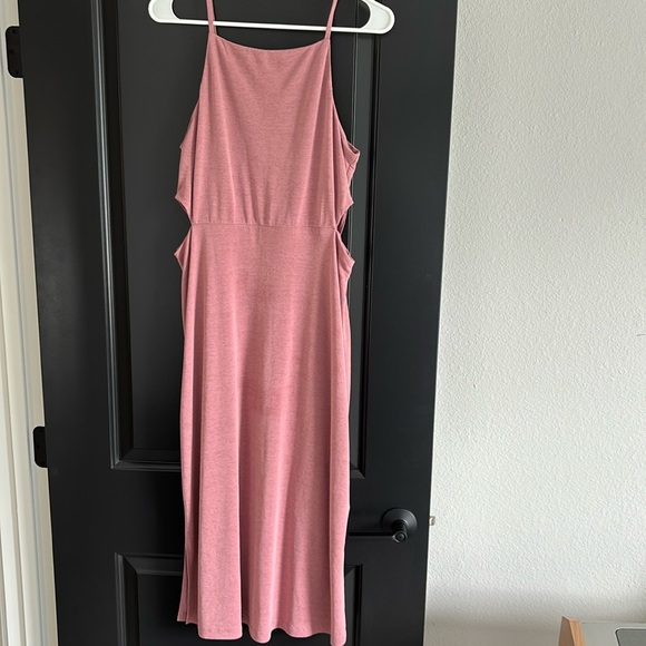 💋💋SUPER CUTE TOPSHOP PINK MIDI DRESS - Picture 1 of 4